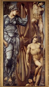 Das Rad des Schicksals. Gemälde von Edward Burne-Jones (1833-1898)