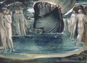 Entwurf für Die Sirenen, 1890er Jahre von Edward Burne Jones