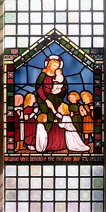 Christus segnet die Kinder (Detail) von Edward Burne Jones