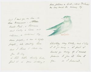 Brief an die Enkelin des Künstlers Angela Thirkell von Edward Burne Jones