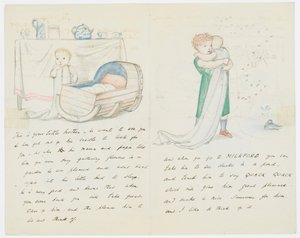 Brief an die Enkelin des Künstlers Angela Thirkell von Edward Burne Jones