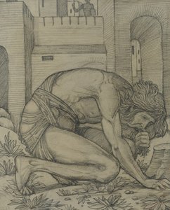 Nebukadnezar isst Gras von Edward Burne Jones