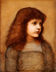 Porträt von Gertie Lewis, Halbfigur, 1879-80