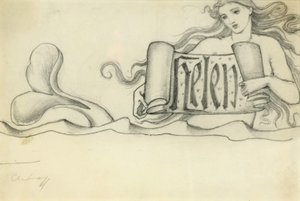 Studie für Helen, ca. 1880 von Edward Burne Jones