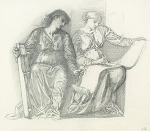 Studie für "Musik", c.1865