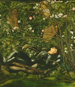 Die Ritter und die Dornröschen, 1869 von Edward Burne Jones