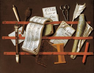 Briefständer, um 1698 von Edward Collier