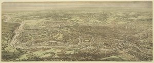 Vogelperspektive von Bristol von Edward Colston Lavars
