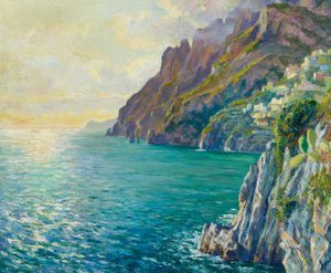Abendstimmung Positano von Edward Cucuel