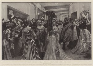 Die Garderobe der Berliner Oper nach dem Spiel