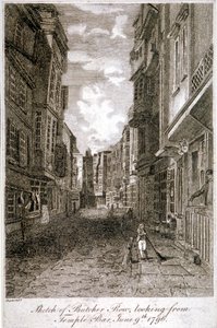 Butcher Row, Westminster, London, 1796