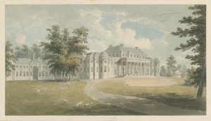 Shugborough Hall: Aquarell, undatiert [?spätes 18. Jh.] von Edward Dayes