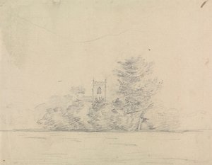 Landschaft mit Kirche