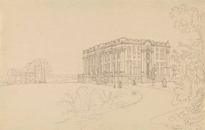 Ansicht von Easton Neston, Northants