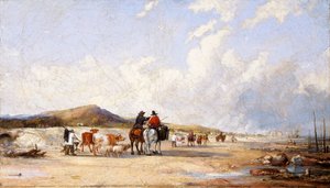 Überquerung der Sanddünen zum Markt von Swansea
