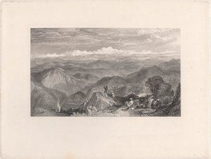 Schneebedecktes Gebirge, von Tyne oder Marma von Edward Goodall