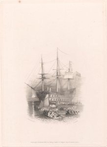 Die Bellerophon, Plymouth Sound von Edward Goodall