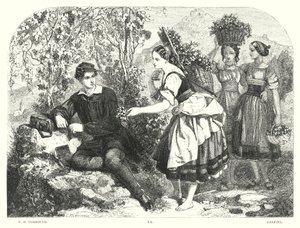 Lord Byrons Childe Harold, Canto III, Strophe 55 (Stich) von Edward Henry (after) Corbould