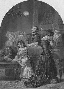 Familienandacht, um 1870