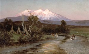 Sierra Blanca bei Sonnenuntergang, Blick nach Osten von Palmilia, New Mexico, 1894
