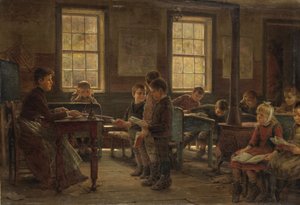 Eine Landschule, 1890 von Edward Lamson Henry