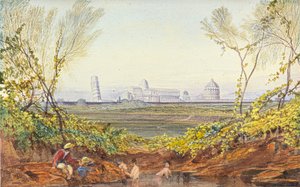 Eine Pause auf dem Weg nach Pisa von Edward Lear