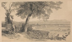 Campagna von Rom von der Villa Mattei, aus Ansichten in Rom und seiner Umgebung, 1841