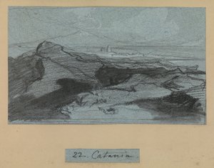 Catania, aus Ansichten von Sizilien von Edward Lear