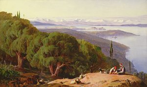 Korfu vom Hügel von Gastouri, 1857-58