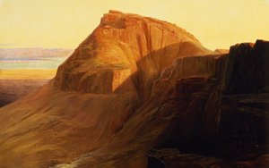 Masada oder Sebbeh am Toten Meer, 1858 von Edward Lear