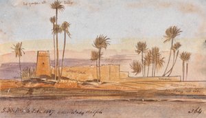 In der Nähe von Wady Halfeh von Edward Lear