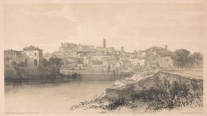 Rom von der Via della Porta San Paolo, aus Ansichten in Rom und seiner Umgebung, 1841 von Edward Lear