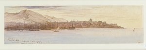 Ansicht von Genua, 1864 von Edward Lear