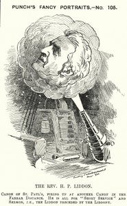 Punch-Karikatur: Henry Liddon, englischer Theologe (Stich)