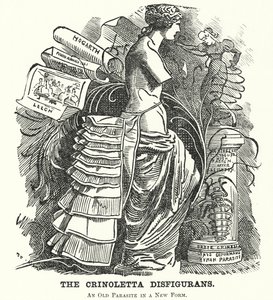 Die Crinoletta Disfigurans (Karikatur) von Edward Linley (after) Sambourne