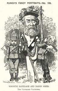 Thomas Heron Jones, 7. Viscount Ranelagh und Baron Jones of Navan, Förderer der Freiwilligenbewegung für die britische Armee (Stich)