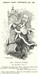 Karikatur von Punch: William Field von Edward Linley (after) Sambourne
