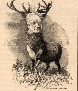 Karikatur von Walter Francis Scott
