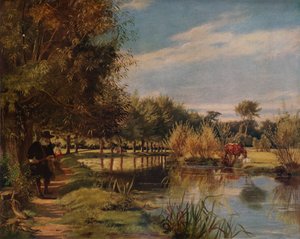 Izaak Walton beim Angeln: Ein Sommertag am Ufer der Colne, 1938