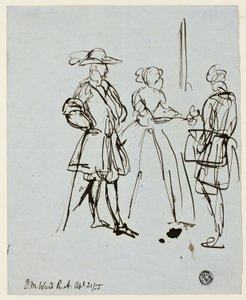 Drei Figuren von Edward Matthew Ward