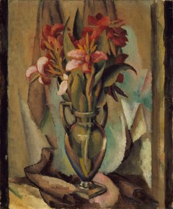 Blumen in einer Vase mit Griff, 1919-22