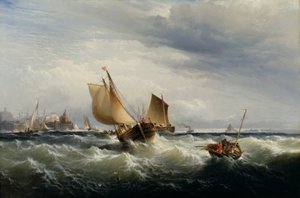 Fischerboote gegen den Wind
