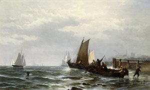 Newcastle am Delaware, 1872 von Edward Moran