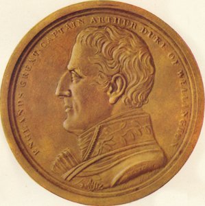 Englands großer Kapitän Arthur Herzog von Wellington - Souvenir-Medaille, 1815 1910 von Edward Orme