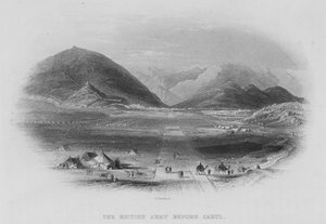 Die britische Armee vor Kabul
