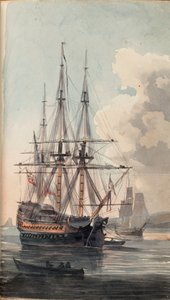 Ansicht von Seiner Majestät Schiff Inflexible, frühes 19. Jahrhundert
