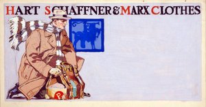 Werbung für Hart, Schaffner & Marx Kleidung, veröffentlicht 1900