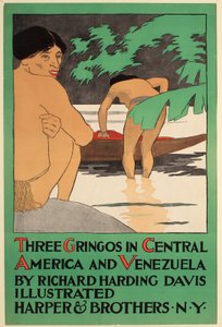 Drei Gringos in Zentralamerika und Venezuela, von Richard Harding Davis, Harper & Bros. Verleger von Edward Penfield