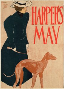 Frau im dunkelblauen Anzug mit Hund, Mai Harper