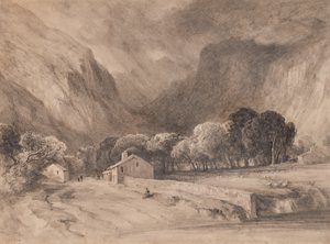 Landschaft mit Bergen